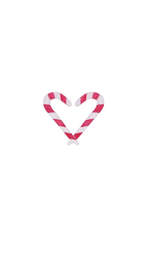 Candy Cane Heart Watercolor Phone Wallpaper Candy Cane Heart Wallpaper, Aesthetic Wallpaper Heart, Candy Cane Wallpaper, Wallpaper Candy, Watercolor Phone Wallpaper, Christmas Wallpaper Aesthetic, Candy Cane Heart, Heart Watercolor, Wallpaper Heart