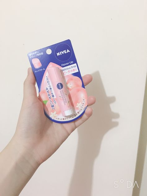 NIVEA Delicious Peach Lip Balm Nivea Peach Lip Balm, Lip Balm Nivea, Nivea Lip Balm, Peach Lip Balm, Rainbow Theme Party, Peach Lips, Shower Skin Care, Lip Smackers, Makeup Stuff