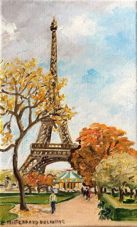 Paris Art Painting, Eiffel Tower Painting, Eiffel Tower Art, Christmas Art Projects, Paris Painting, Canvas For Beginners, France Design, Soyut Sanat Tabloları, Canvas Painting Diy