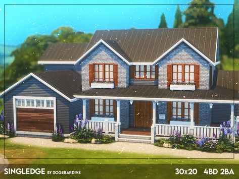 Sims 4 Family House, Sims 4 Family, Shell House, Sims 4 House Plans, Sims 4 House Design, Sims Building, Toddler Bedrooms, Island Living, Outdoor Retreat