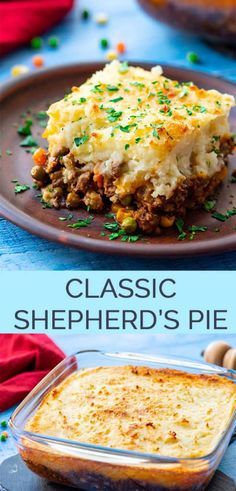 Baked Ground Beef Recipes, Recept Pasta Oven, Shepherds Pie Recipe Healthy, Best Shepherds Pie Recipe, Collage Food, Shepards Pie Recipe, Shepards Pie, Cheesy Mashed Potatoes, Shepherds Pie Recipe