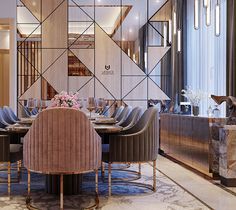 L U X U R Y DINING ROOM on Behance Living Room Dinning Partition Design, Behance Dining Room, Dining Wall Design Modern Luxury, Dining Room Partition Design, Hall Dining Partition Design, Dining Partition Design, Hall Partitions, Partition Wall Living Room, Dining Room Partition