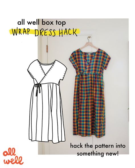 House Dress For Women, Mc Calls Patterns Dresses, Simple Dress Free Pattern, Dress Out Of Bed Sheet, Strap Dress Styling, Box Dress Pattern, Wrap Top Sewing Pattern Free, All Well Box Top, Boho Dress Sewing Pattern