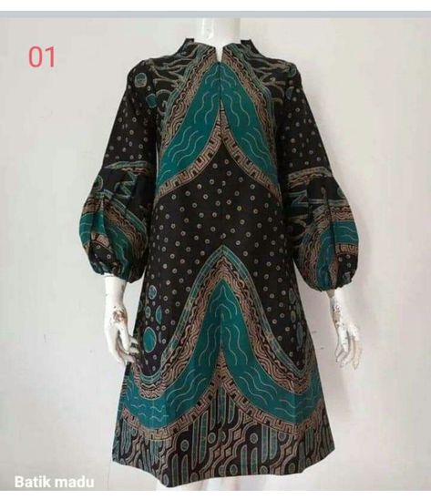 Tunik Batik Kerja Modern, Batik Fashion Modern Atasan, Model Tunik Batik Modern, Model Tunik Batik, Tunik Batik Kombinasi, Batik Fashion Modern, Batik Formal, Tunik Modern, Peasant Blouses Pattern