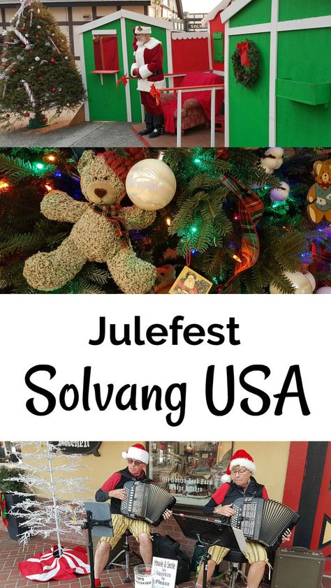 Solvang Julefest European Style Christmas Festival in California's Little Denmark AD Solvang California Christmas, Solvang Christmas, Beautiful Places In Usa, Southern California Travel, Solvang California, Family Vacation Tshirts, California Christmas, Danish Christmas, Christmas Destinations