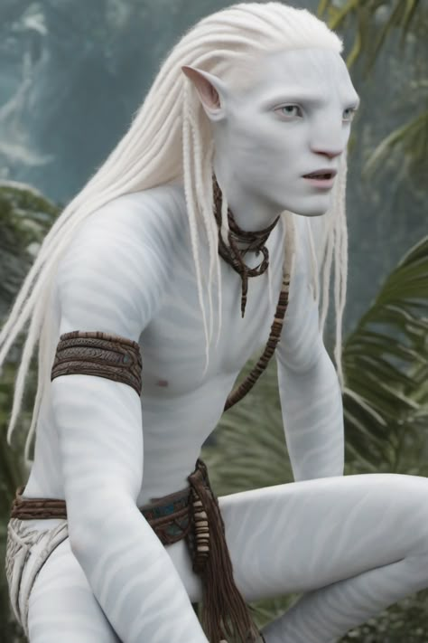 Albino Character Design, Albino Oc, Avatar Ocs, Na'vi Oc, Avatar Animals, Avatar Fanart, Blue Avatar, Arte Monster High, Avatar James Cameron