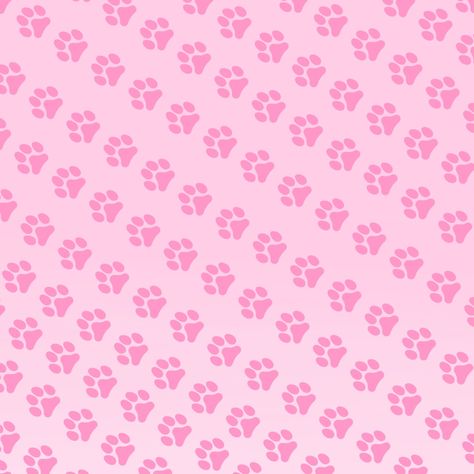 Cutecore Pattern, Pink Puppy Aesthetic, Rh Patterns, Background Kawaii, Paw Background, Pink Bg, Cute Background, Kawaii Background, Kids Themed Birthday Parties