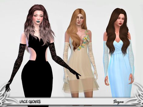 [Suzue] Lace Gloves Sims 4 Cc Gloves Fingerless, Sims Gloves Cc, Sims 4 Gloves Cc, Sims 4 Fishnet Gloves, Lace Sims 4 Cc, Sims 4 Lace Gloves, Female Sims, Grey Gloves, Cc Shoes