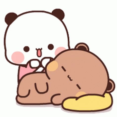 Saltobears Sticker - Saltobears - Discover & Share GIFs Panda Gif, Bear Gif, Chibi Cat, Cute Bunny Cartoon, Cute Bear Drawings, Cute Panda Wallpaper, Cute Cartoon Images, Cartoons Love, Cute Couple Cartoon