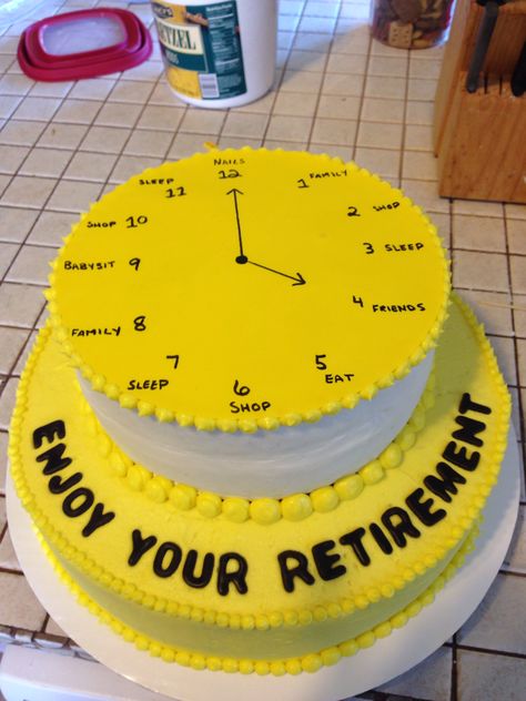 Retirement Cake Cake Designs For Retirement, Retirement Cake Ideas For Men, Retirement Cake Ideas, Retirement Cake Decorations, Retirement Party Cakes, Farewell Cake, Retirement Cake, Retirement Ideas, Simple Cake Designs