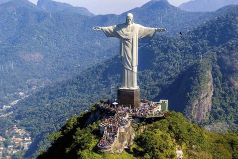 Pope Leo Xiii, 1920s Photos, Christ The Redeemer Statue, Art Deco Statue, Pope Leo, Copacabana Beach, Christ The Redeemer, Brazil Travel, Christ The King