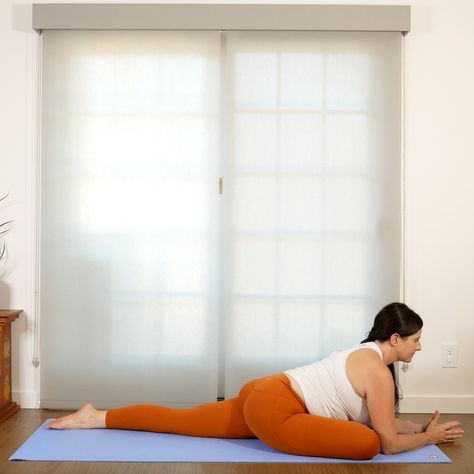 Pigeon Pose is a challenging hip opener for many yoga students. Here's how to use your body's anatomy to adequately prepare for it. Pigeon Pose Yoga, Exercise For Hips, Best Exercise For Hips, King Pigeon Pose, Lunge Variations, Hip Opener, King Pigeon, Hip Flexibility, Legs Up The Wall