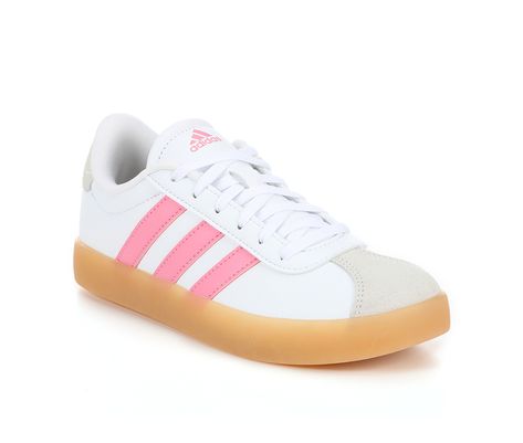 Clothing For 11-12, Colorful Adidas Shoes, Adidas Shoes Pink, Preppy Shoe, Blockburg House, Pink And White Adidas, Pink Adidas Shoes, Adidas Campus Shoes, School Wishlist