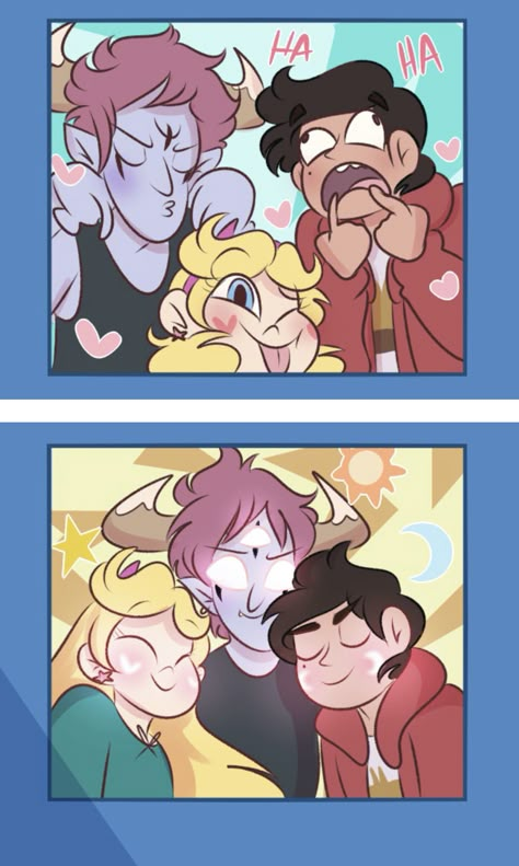 Tom X Marco X Star, Tomco Ship, Star Force, Cartoon As Anime, Cartoon Crossovers, Star Vs The Forces Of Evil, Star Butterfly, Star Vs The Forces, Force Of Evil