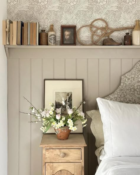 Nicki Kehoe, Cottage Inspired Bedroom, Modern Cottage Interior Bedrooms, Vintage Guest Bedroom Ideas, Cottage Core Bedroom Decor, French Country Cottage Bedroom, Modern Cottage Bedroom, Cottage Bedroom Ideas, Cottage Core Bedroom