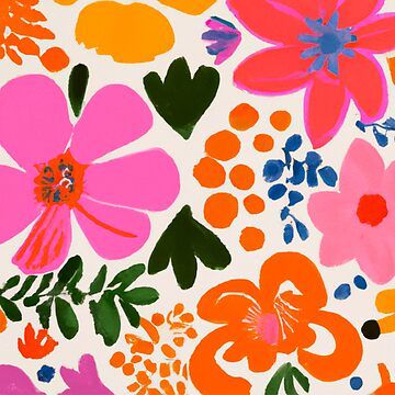 Stool Painting, Aesthetic Illustrations, Bright Prints, Ethnic Pattern Design, Pottery Inspo, Happy Images, Large Scale Floral, Bold Floral Print, Floral Pattern Design