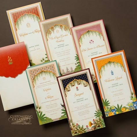 Destination Wedding Invite, Hindu Wedding Invitation Cards, Digital Invitations Design, Wedding Card Design Indian, Indian Wedding Invitation Card Design, Hindu Wedding Invitations, Unique Wedding Cards, Bespoke Invitations, Digital Invitations Wedding