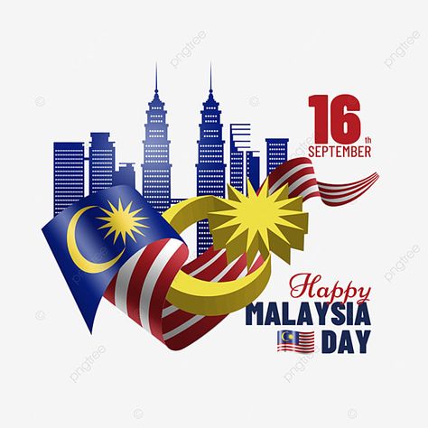 Malaysia Day Poster Design, Malaysia Day Poster, Malaysia Day, Building Silhouette, Independence Day Flag, Day Illustration, Building Illustration, Architecture Landmark, Logo Design Art