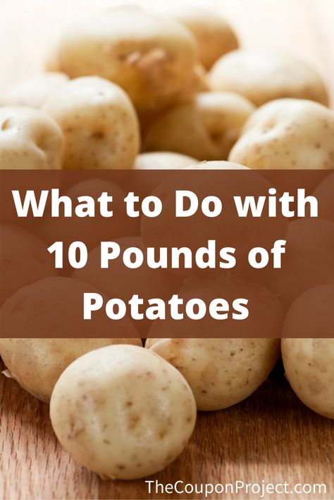 Use these three simple recipes to help you figure out what to do with 10 pounds of potatoes. Freeze Ahead Meals, Homemade Pantry, Frozen Potatoes, Just Bake, Potato Side Dishes, How To Cook Potatoes, Batch Cooking, Simple Recipes, Food Stuff