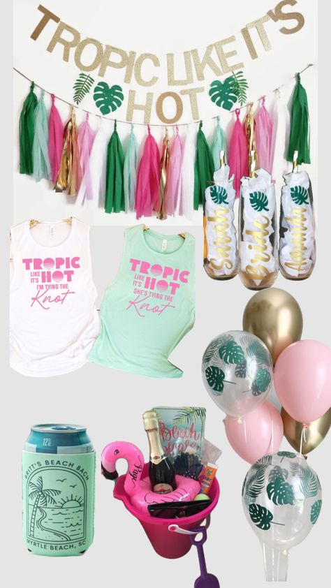 #bacheloretteparty #bachelorette #party Tropic Like Its Hot Bachelorette Party, Tropic Like Its Hot Bachelorette, Madison Wedding, Tying The Knot, Tie The Knots, Myrtle Beach, The Knot, Party Time, Bachelorette Party