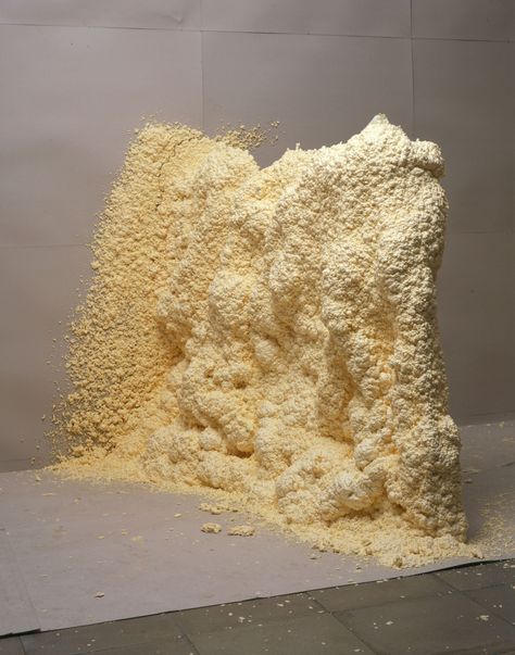 Polyurethane Foam Art, Santiago Sierra, Lisson Gallery, Expanding Foam, Foam Art, Material Research, Exhibition Display, Mellow Yellow, Objects Design