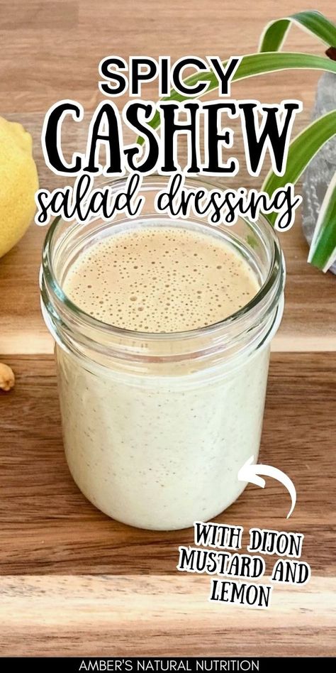 Cashew Salad Dressing, Salad Dressing No Oil, Cashew Dressing, Garlic Salad Dressing, Vegan Chicken Salad, Vegan Salad Dressing Recipes, Toasted Chickpeas, Oil Free Salad Dressing, Homemade Salad Dressing Healthy