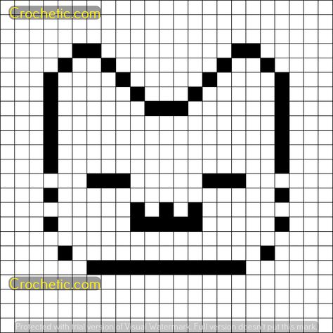 Kawaii Color Grids: Easy Crochet Projects for Beginners Star Tapestry Crochet Pattern, Easy Pixel Crochet Pattern, Two Color Pixel Art Grid, Crochet Grid Patterns Easy, Cat Grid Pattern, Cat Pixel Art Grid, Grid Art Ideas, Crochet Pixel Grid Patterns, Crochet Pixel Pattern Easy