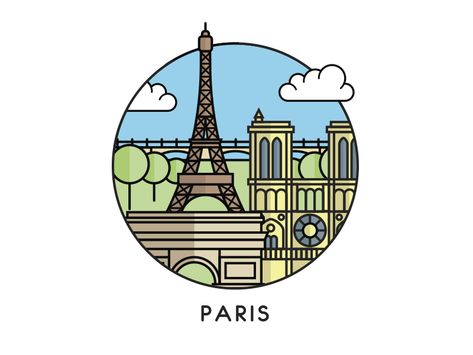 Time for Paris! notre dame eifel tower line france illustration city paris Paris Icon Instagram Highlight, Paris Instagram Highlight Cover, Logo Paris, France Illustration, 블로그 디자인, Illustration City, City Paris, 달력 디자인, City Icon