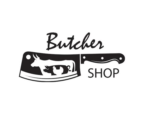 Butcher Tattoo Ideas, Butchery Logo Design, Meatshop Logo, Carnicerias Ideas Logos, Butcher Logo Design, Meat Logo Design, Butchery Logo, Butcher Shop Logo, Butcher Design