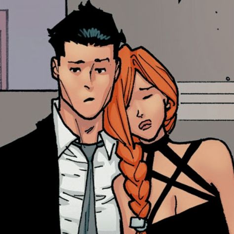 Mark Grayson And Atom Eve, Atom Eve Comic Icons, Atom Eve X Invincible, Invincible And Atom Eve Matching Pfp, Atom Eve And Mark, Mark And Eve Invincible Fanart, Invincible Mark And Eve, Adam Eve Invincible, Invincible X Atom Eve