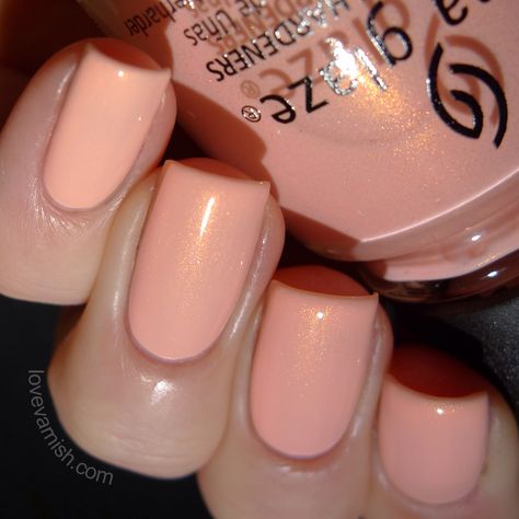 China Glaze - Road Trip 2015 Pack Lightly Light Peach Nails, Spring Pedicure Ideas Toenails, Spring Pedicure Ideas, Spring Pedicure, Pedicure Ideas, Peach Nails, Colorful Nail Designs, I Love Nails, China Glaze