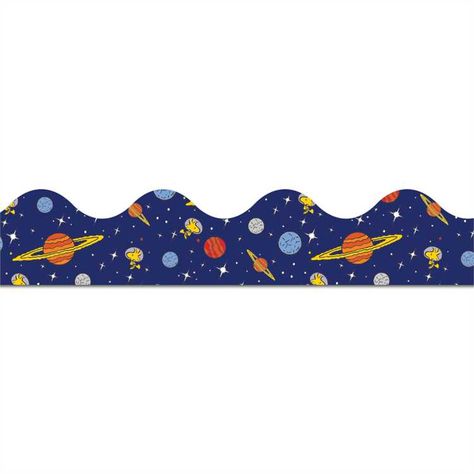 Your favorite Peanuts characters have gone to outer space! Create a #bulletinboard that is out of this world with this Deco Trim® from the Peanuts® NASA classroom theme by Eureka School.   #classroomideas #classroomdecor #peanutsclassroom #scienceteacher #scienceclassroom Peanuts Classroom, Nasa Solar System, Learning Poster, Peanuts Characters, School Collection, The Peanuts, Classroom Theme, Classroom Door, Charter School