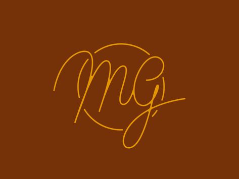 Mg Monogram, Mg Logo, Graphic Design Letters, Hand Lettering Fonts, Logo Design Typography, Mehndi Designs Book, Wedding Logos, Design Jobs, Script Logo