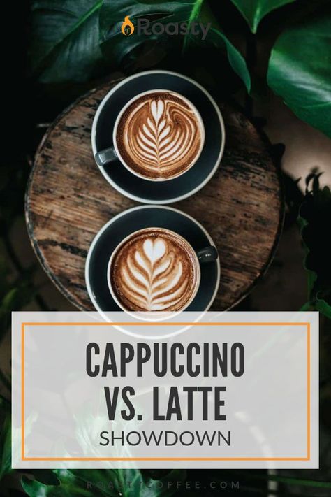 Though seemingly identical at first glance (or sip), the cappuccino and the latte are 2 different drinks. Learn more about these classics with Roasty's take on the cappuccino vs. latte showdown. Enjoy! #coffeedrinks #cappuccino #cafelatte #coffeeguide #coffeebeans #coffee101 Different Drinks, Craving Coffee, Coffee Facts, Cappuccino Machine, Cappuccino Coffee, Espresso Drinks, Best Espresso, Ice Coffee Recipe, Cafe Latte