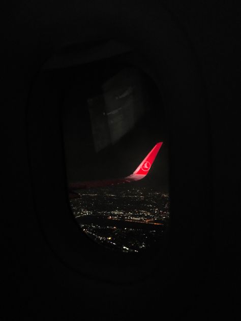 Night Flight, Airplane Window, Turkish Airlines, Airlines, Airplane View, Istanbul, Flight, Pins, Quick Saves