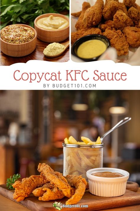 copycat kfc sauce budget101 Kfc Georgia Gold Sauce Recipe, Kfc Honey Mustard Sauce, Kfc Finger Lickin Good Sauce Recipe, Kfc Twister Wrap Sauce Recipe, Georgia Gold Sauce Recipe, Kfc Sauce Recipe, Kfc Seasoning Recipe, Kfc Chicken Sandwich, Kfc Sauce