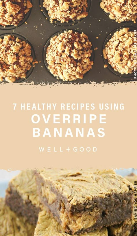 Using Up Bananas Healthy, Macro Banana Recipes, Recipes For Bad Bananas, Recipes Using Bananas Healthy, Banana Overripe Recipes, Recipe With Overripe Bananas, Ripe Banana Oatmeal Recipes, Recipes With Ripened Bananas, Healthy Food With Bananas