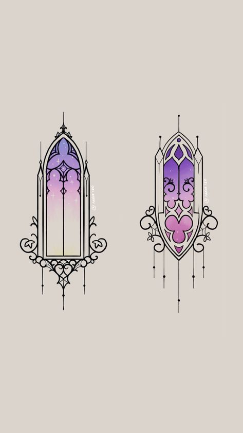 Arched Window Tattoo, Gothic Stained Glass Patterns, Stain Glass Drawing, Stain Glass Tattoo, Stained Glass Window Tattoo, Gothic Windows Tattoo, Stained Glass Drawing, Gothic Stained Glass Windows, Stained Glass Gothic