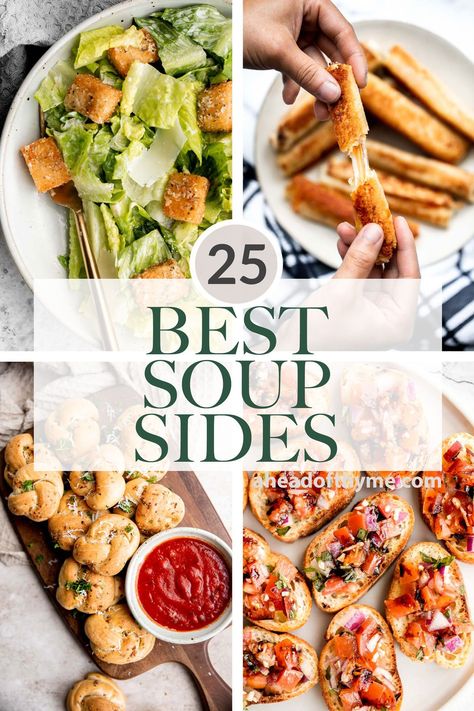 Salad For Soup, Soup Dinner Side Dishes, What To Eat With Soup Dinners, Soup And Salad Dinner Party, Soup And Sandwiches Party Ideas, Soups Salads And Sandwiches, Soups And Sandwiches Party Ideas, Soup And Salad Recipes, Sides With Soup Simple