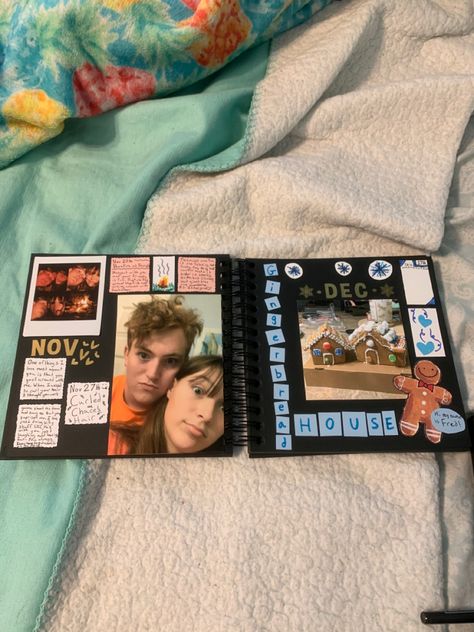 Collage Book For Boyfriend, Creative Photo Albums Diy, Album For Boyfriend Gift, Cute Thoughtful Gifts For Boyfriend, Couple Album Ideas, Photo Album For Boyfriend, Photo Album Ideas For Boyfriend, Handmade Scrapbook Ideas For Couples, 1 Year Scrapbook