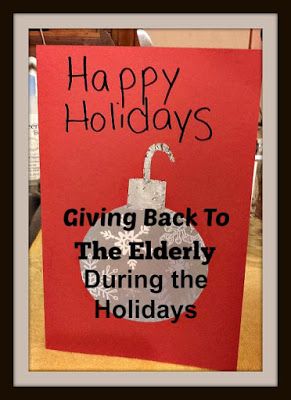 Cards for the Elderly-Part 1: Starting a Tradition  Do you have any holiday traditions in your home that involve giving back to the community? Giving Back To The Community, Nature School, Christmas Planning, Blog Inspiration, Christmas Cards To Make, Christmas Stuff, Work Ideas, Giving Back, Christmas Activities