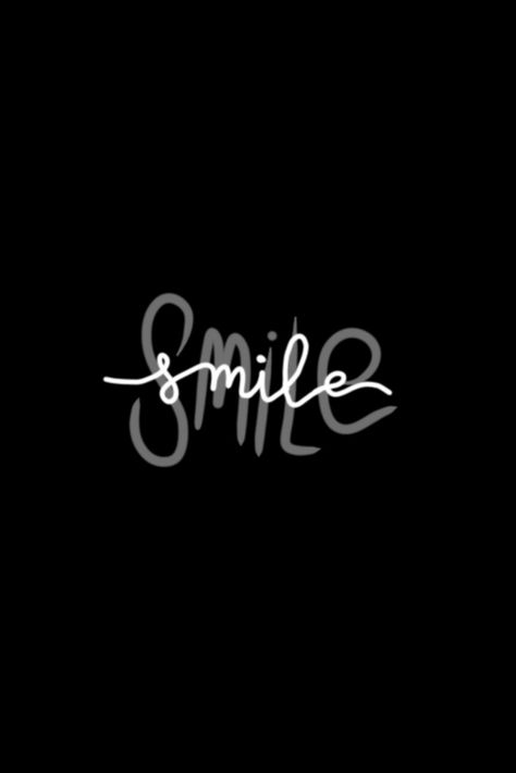 Words . Smile . Quotes black aesthetic wallpaper . Sayings Smile Written Wallpaper, Black Wallpaper Quotes Motivation Short, Black Aesthetic Wallpaper Motivation, Widget Quote Aesthetic Black, Bright Positive Wallpaper, One Word Wallpaper Black, Positive Wallpapers Black, Black Aesthetic Widget Pictures Quotes, Smile Quotes Aesthetic