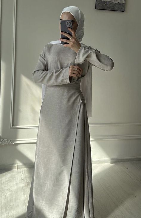 Hijabi Outfits Elegant, Modest Outfits Muslim, Outfits Muslim, Kebaya Muslim, Modesty Outfits, Mode Turban, Hijabi Fashion Casual, Mode Abaya, Modest Dresses Casual