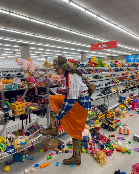 cleanup on isle 10!!!! 🚂🧸🪁🪀🚚 (this was seriously the most chaotic kids isle i’d ever encountered?!? some sht went down in the toys section apparently lol) #maximaliststyle #maximalistfashion #fallfashion #falloutfits #fallstyle #vintagestyle #vintagefashion Tacky Aesthetic, Chaotic Fashion, Maximalist Fashion, Maximalist Style, The Toys, Colorful Fashion, Fall Outfits, Autumn Fashion, Vintage Fashion