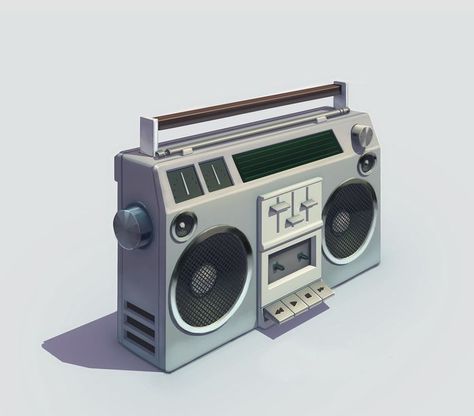 3d Objects Design, Digital Marketing Humor, Boombox Art, Roblox Studio, Props Concept, Environment Props, Drawing Digital Art, Isometric Art, Object Drawing