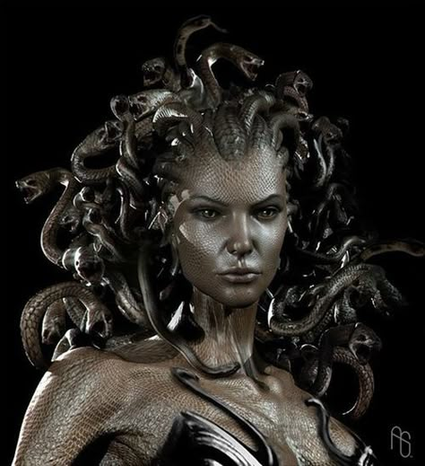 medusa - skin makeup scales Medusa Costume, Medusa Gorgon, Medusa Art, Clash Of The Titans, Turn To Stone, Heroic Fantasy, Medusa Tattoo, Greek And Roman Mythology, Mythological Creatures