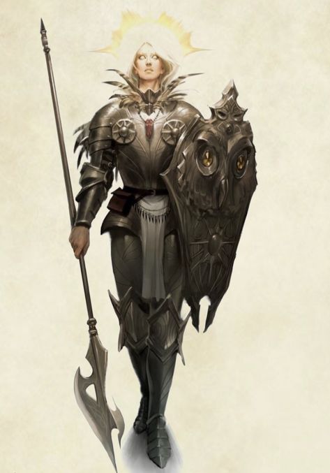 Aasimar Paladin Female, Paladin Shield, Aasimar Paladin, Dnd Paladin, Plate Armor, Pathfinder Character, Heroic Fantasy, Female Knight, Dungeons And Dragons Characters