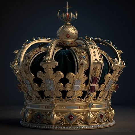 Royal Crown Aesthetic, Fantasy Crown Queens, Magnus Lacrontte, King And Queen Crowns, Fantasy Crown, King Picture, King Hat, Wild Animal Wallpaper, Royal Crown Jewels