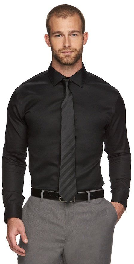 Black Shirt Outfit Men, Black Shirt Outfits, Formal Dresses For Men, Dresses For Men, Blue Suit Men, Homecoming Outfits, Shirt Outfits, Marc Anthony