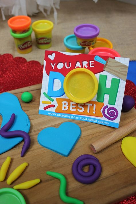 Playdoh Valentines Cards, Valentines Gifts For School Kids, Valentines Gift For School For Kids, Playdough Gifts For Students, Playdough Valentine Printable, Playdough Valentine Ideas, Playdoh Valentine Ideas, Valentine Favors For Kids, Valentines Gifts For Kids For School